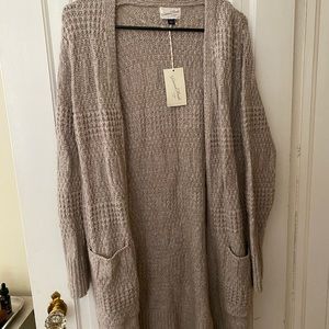 Small Universal Thread long taupe cardigan